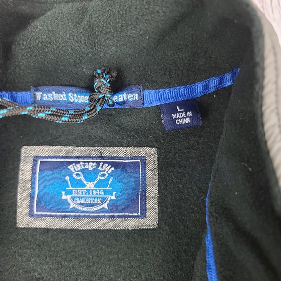 Vintage 1946 Quarter Zip Long Sleeves Pullover Sweater W/Pockets Size Large NWOT - Picture 6 of 7